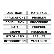 Pacon Self-Adhesive Presentation Science Subtitles, 14 Titles, 1-1/2 x 8-1/2 ...