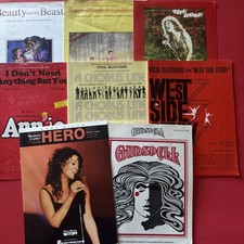 Broadway Show Tunes Sheet Music Vocal Piano Book Lot Comedy Musicals Vocals