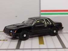 1982 '82 Ford Mustang LX 5.0 Police Black Bandit RR 1/64 Diorama Replica MINT