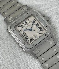 Cartier Santos Galbee Stainless Steel Quartz Gents Watch White Dial 29mm 1564