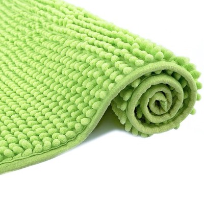 Chenille Bath Mat Microfiber Floor Mat Baby Bath Mat for Washable Bathroom Dr...