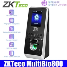 ZKTeco Multibio800 TCP/IP Face Fingerprint Time Attendance Access Control System
