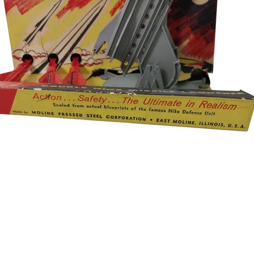 RARE Vintage Buddy L Double Nike Missile Launcher Toy In Box 3 Rockets - Picture 17 of 19