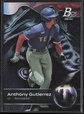 2023 Bowman Platinum Anthony Gutierrez Texas Rangers #TOP-12