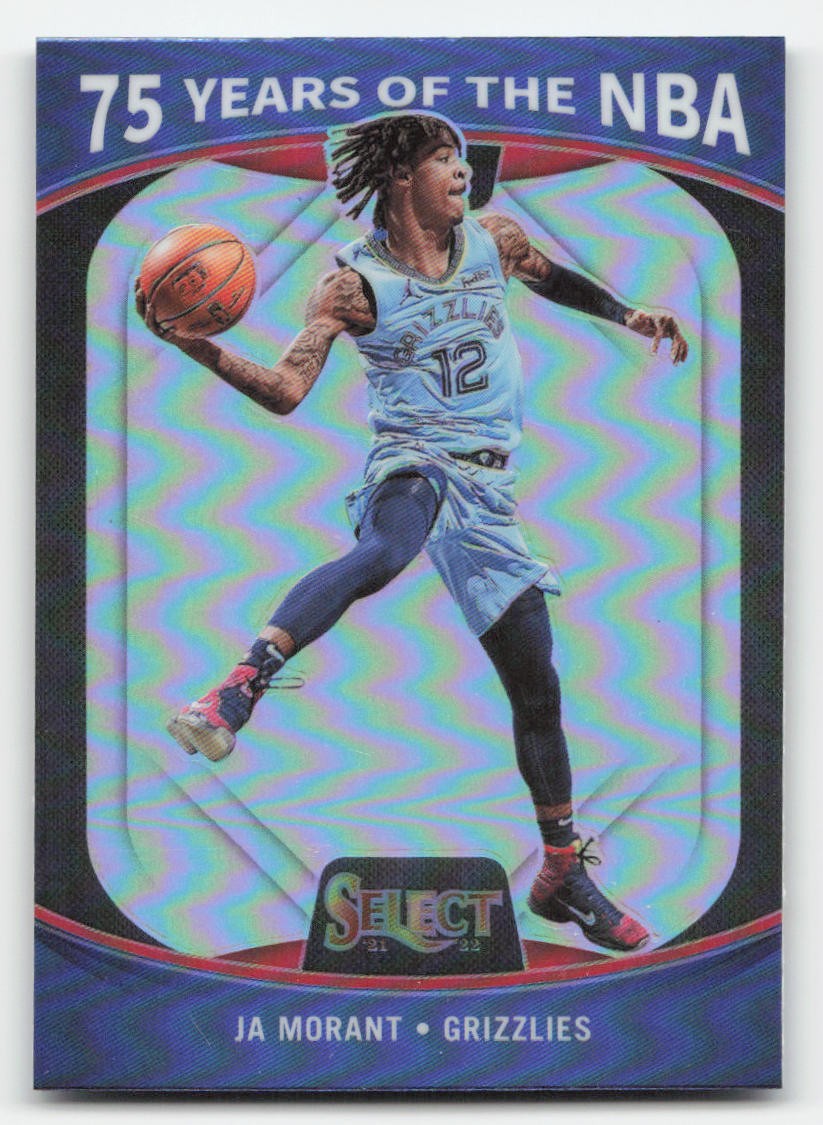 2021-22 Panini Select #54 Ja Morant 75 Years of the NBA
