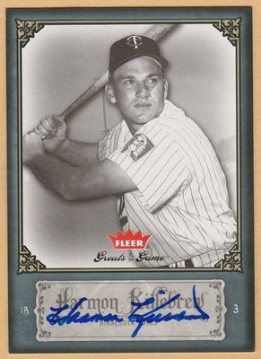 2006 FLEER GREATS HARMON KILLEBREW CERTIFIED AUTO AUTOGRAPH CARD #47