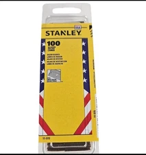 NEW 100 Pack Stanley #9 Steel Back Razor Blades 11-515