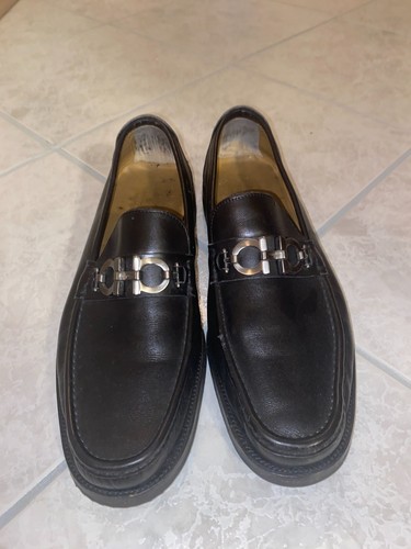 Salvatore Ferragamo Brown Leather Bit Loafers / Dress Shoes Men's US 11 EE