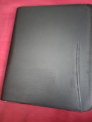Leather Portfolio Folder with Zippered Closure