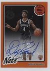 2025 Topps 1980-81 Basketball Rookie Orange Rainbow 10/25 Drake Powell Auto RC