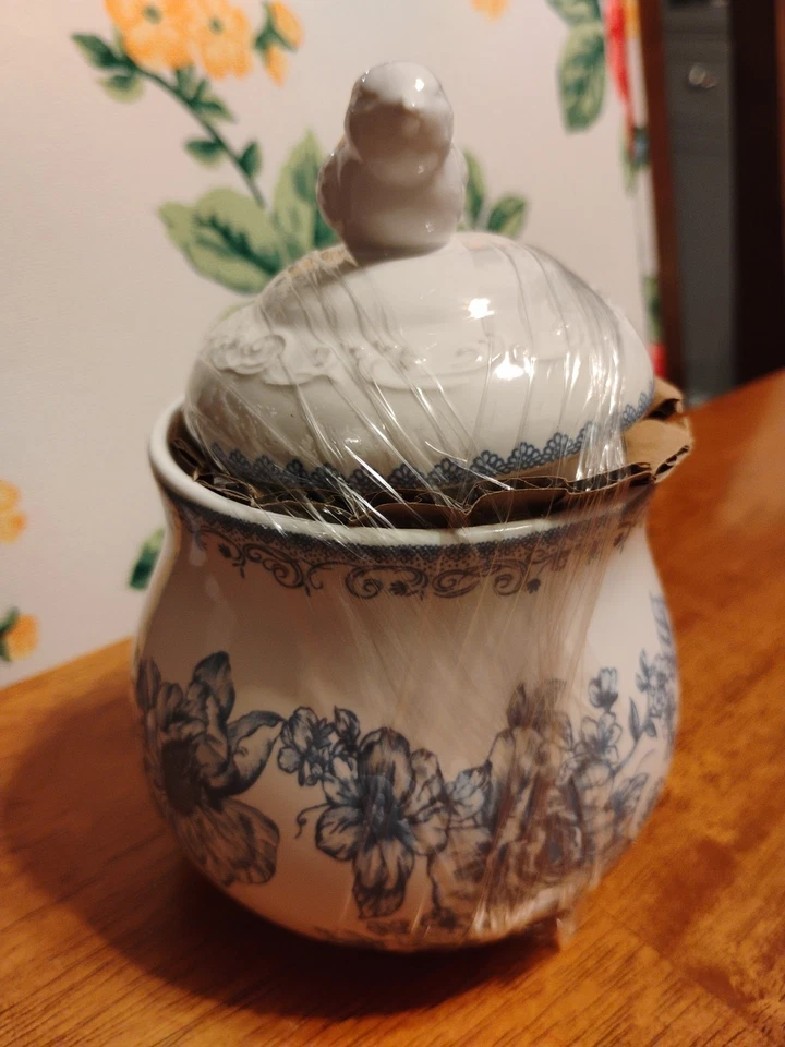 Mujer Pioneer ~ AGATHA ~ Gres ~ Azúcarero con Tapa ~ Azúcarera ~ AZUL Foto 4 de 4