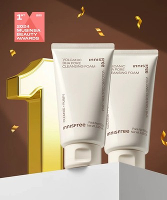 Innisfree Volcanic BHA Pore Cleansing Foam 150g x2