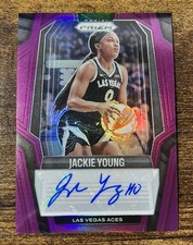 2025 Panini Prizm WNBA Jackie Young Signatures Purple Prizm Auto /49