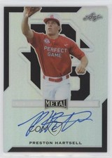 2017 Leaf Perfect Game All-American Classic 4/15 Preston Hartsell Auto 2l7