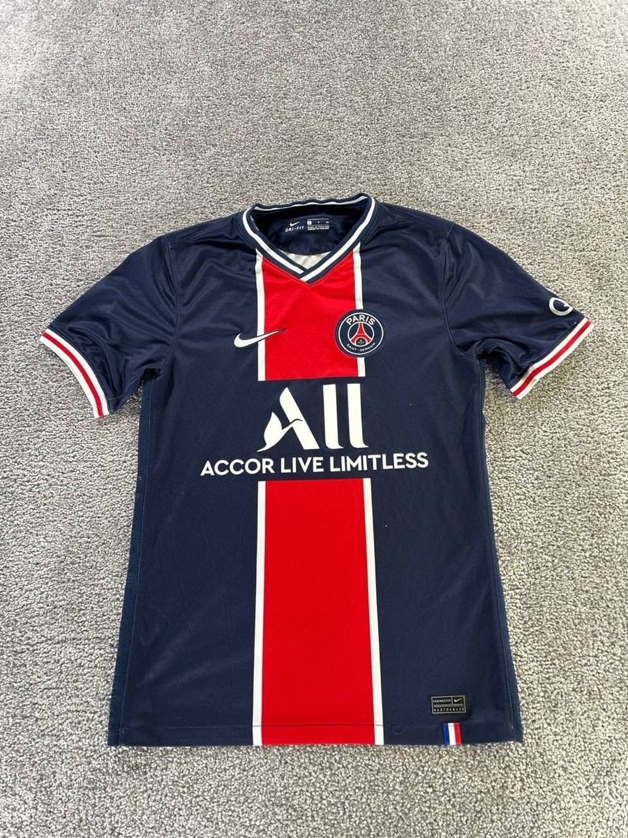 Paris Saint-Germain Soccer Jersey Mens Small Nike Blue 2020-21