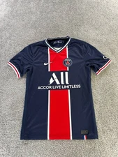 Paris Saint-Germain Soccer Jersey Mens Small Nike Blue 2020-21 Home *
