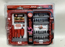 Crescent Apex 37pc u-GUARD Impact Drill Bits With Extension, W Carrying Case