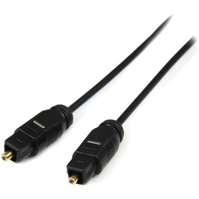 StarTech.com 10 ft. (3 m) Digital Optical Audio Cable - Toslink 10 ft, Black 