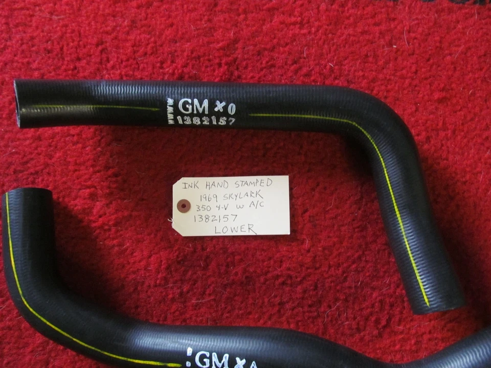 Buick Skylark 350 V8 1969 con juego de manguera de radiador superior e inferior de CA Foto 2 de 4