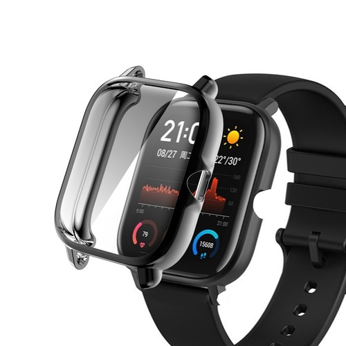 Do Amazfit GTS 3 Ochronny zderzak Ochrona ekranu Miękkie TPU Full Case Cover - Zdjęcie 3 z 19