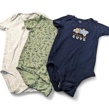 Carter's Baby Boy short sleeve bodysuit Tank Onies 3pc lot 24M