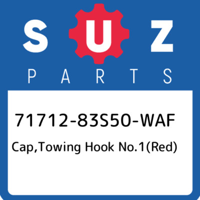 71712-83S50-WAF Suzuki Cap,towing hook no.1(red) 7171283S50WAF, New Genuine OEM