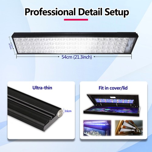 PopBloom WiFi Control Aquarium LED Lighting For Marine Coral Reef Grow Fish Tank - Picture 5 of 15
