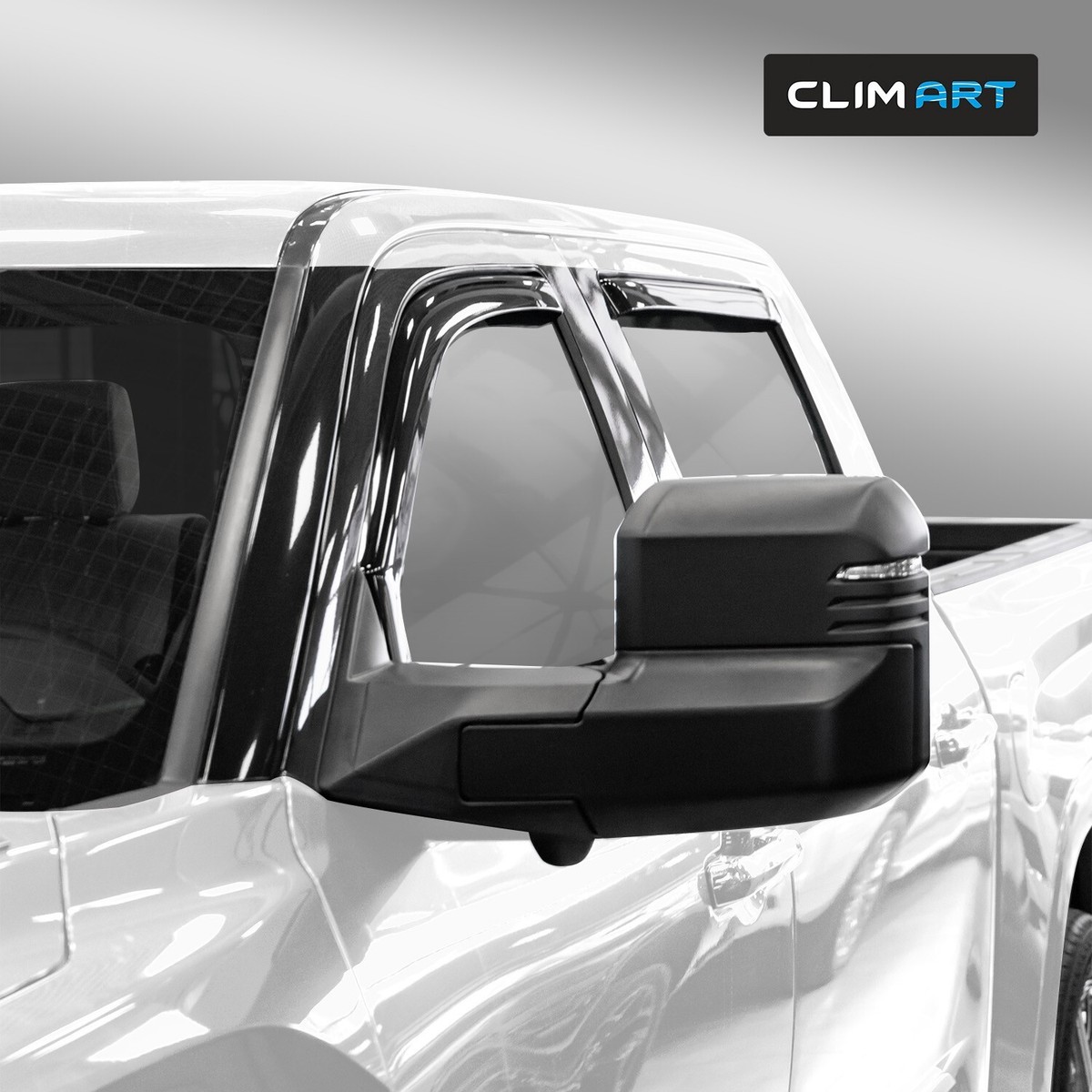 Voron Glass In-Channel Rain Guards For Toyota Tundra 2022-2025 CrewMax - 4pc Window Deflectors, Extra Durable