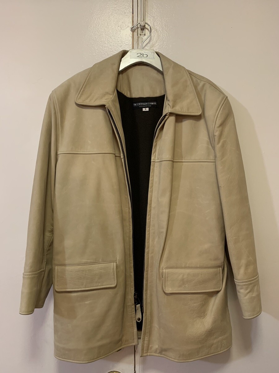 J Peterman Company TALON USA RN77608 Beige Long Leather J Peterman Company TALON USA RN77608 Beige Long Leather