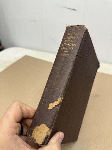 Jesus Christ and the Human Quest by Edwin Lewis 1924 Vintage Hardcover Theology - Picture 2 of 8