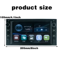 7"2Din Touch Screen Car MP5 Player Radio USB/FM/AUX FOR TOYOTA COROLLA 2004-2014