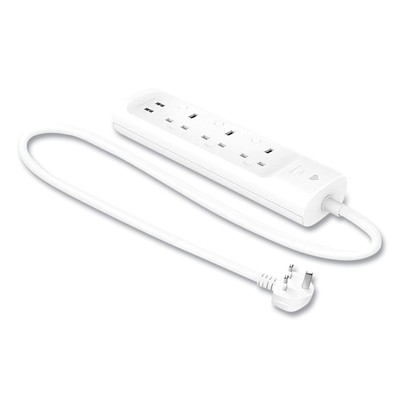Kasa Smart WiFi 3-Outlet Power Strip 3 AC Outlets/2 USB Ports White KP303