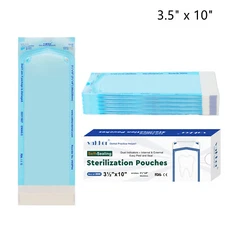 1000pcs 3.5" x 10" Self Sealing Sterilization Pouches Disposable Autoclave Bags