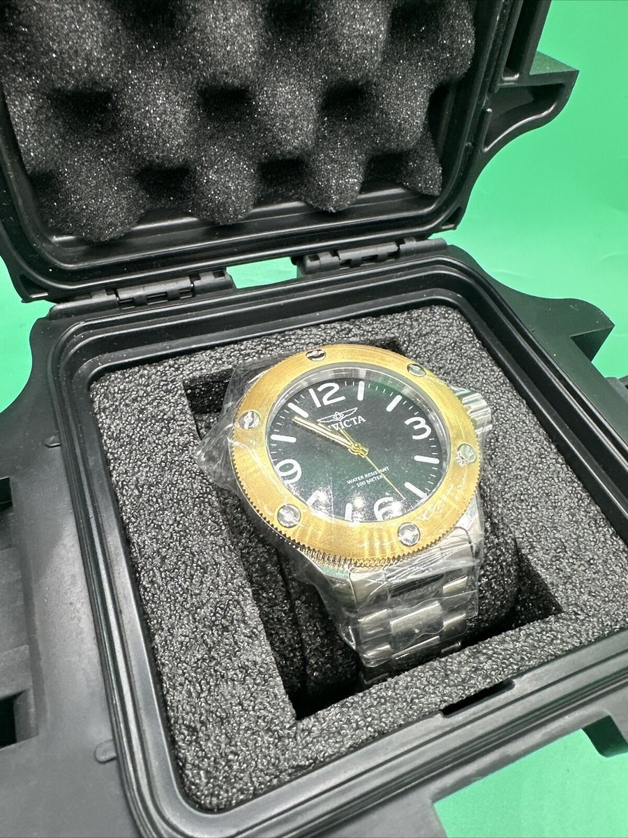 NEW Invicta Russian Diver Black Dial Stainless Men display picture 3