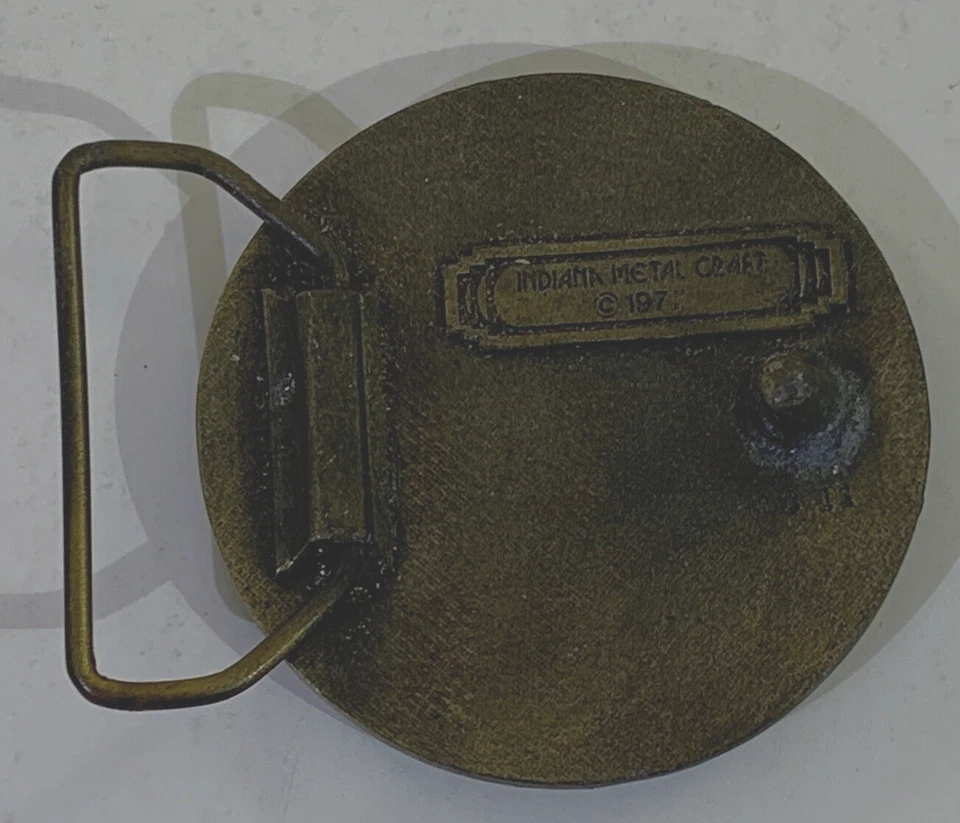 Cinturón de carreras Do It the Dirt Bike neumático de moto hebilla redonda 1977 cinturón de 1,5 pulgadas Foto 3 de 4