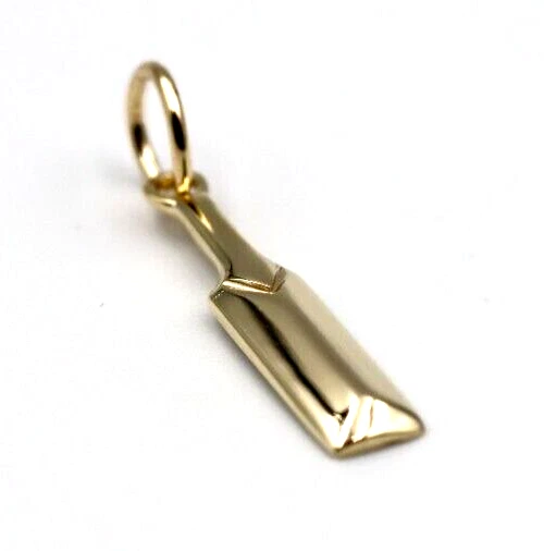 Genuine New 9ct 9k Yellow Gold Solid Cricket Bat Pendant Charm Free Post