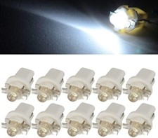 X10 Led T5 B8.5D Lampadine Luci BIANCO FREDDO Auto Cruscotto Strumenti Quadro