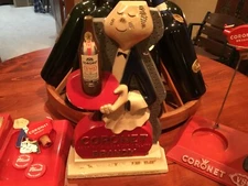 1940-1950's Rare Chalk Vintage Coronet VSQ Brandy Liquor Advertising Figurine