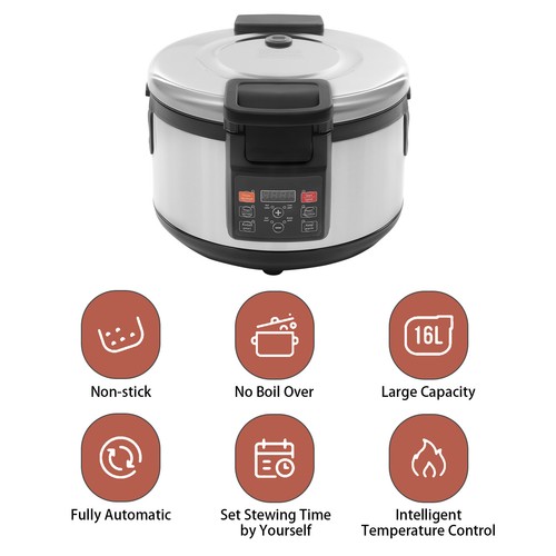 16L Automatic Pearl Cooker Bubble Tea Cooker Tea Sago Pearl Milk Tea Boba Cooker - Picture 5 of 21