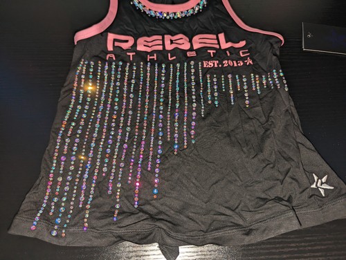 Youth Rebel Athletic Est. 2013 Tank in Orchid Pink Crystal - Picture 3 of 11