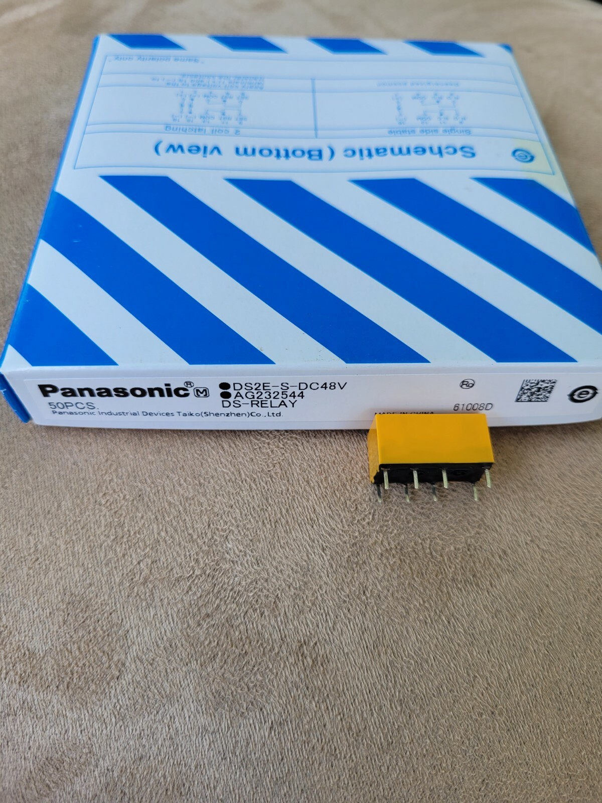 DS2E-S-DC24V | Rel&egrave; Di Segnale Panasonic, DPDT, 3A, Bobina 24V Cc PCB | RS