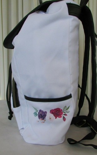 Harry Potter Loungefly Deathly Hallows Backpack Slouch Floral School Travel NWT - Picture 8 of 12