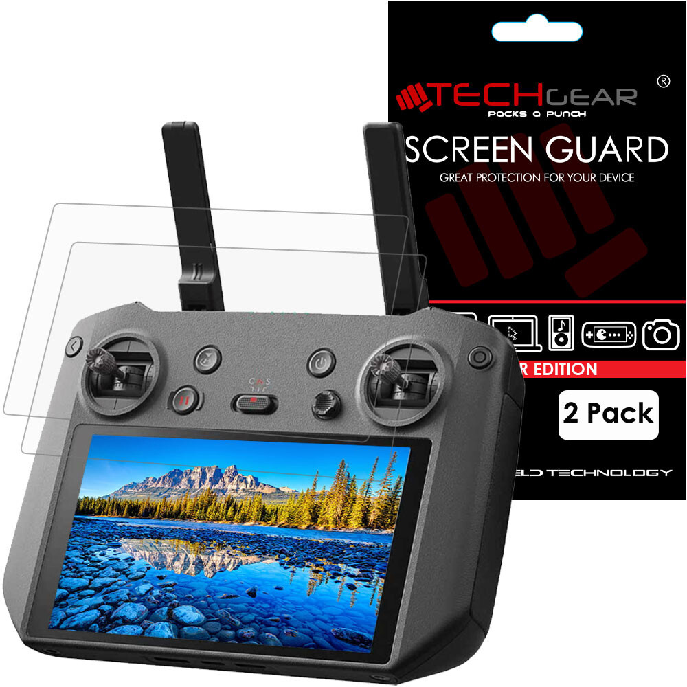 2x TECHGEAR Clear Screen Protectors For DJI RC Pro Remote
