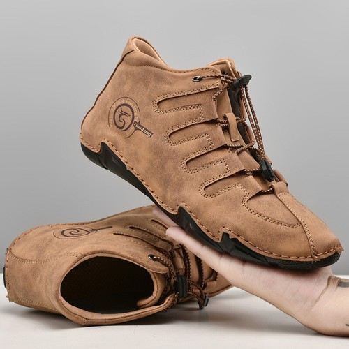 Herren Hohe Schuhe Flache Schnürschuhe Leger Outdoor Atmungsaktiv Turnschuhe Schuhe - Bild 9 von 11