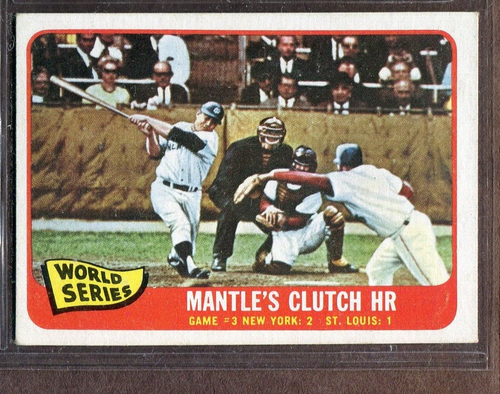 1965 Topps Set-Break #134 Mickey Mantle WS3 VG-VGEX *JAYSACE*