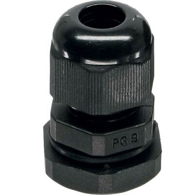 InLine  10 Stück Kabeldurchführung PG 13.5 Nylon IP68 6-12mm schwarz