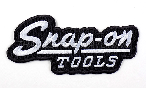 SNAP ON EMBROIDERED PATCH IRON/SEW ON 4-1/8''x 1-7/8" AMERICAN TOOL MANUFACTURER