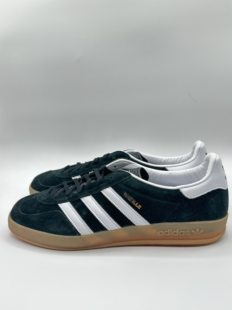 Adidas Men's Gazelle Indoor Sizes 10.5 Black White Gum |H06259|