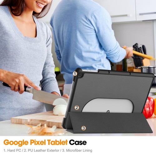 Smart Cover für Google Pixel Tablet 11.0 Schutz Silikon Hülle Tasche aufstellbar - Bild 7 von 10