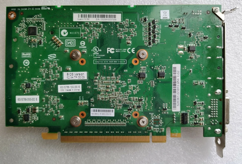 ✅Carte Graphique Nvidia Quadro FX 580 512Mb GDDR3  / DirectX 10 - Immagine 3 di 4